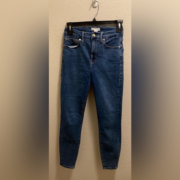 Good American Women’s Good Legs Deep V Jeans - Picture 1 of 7